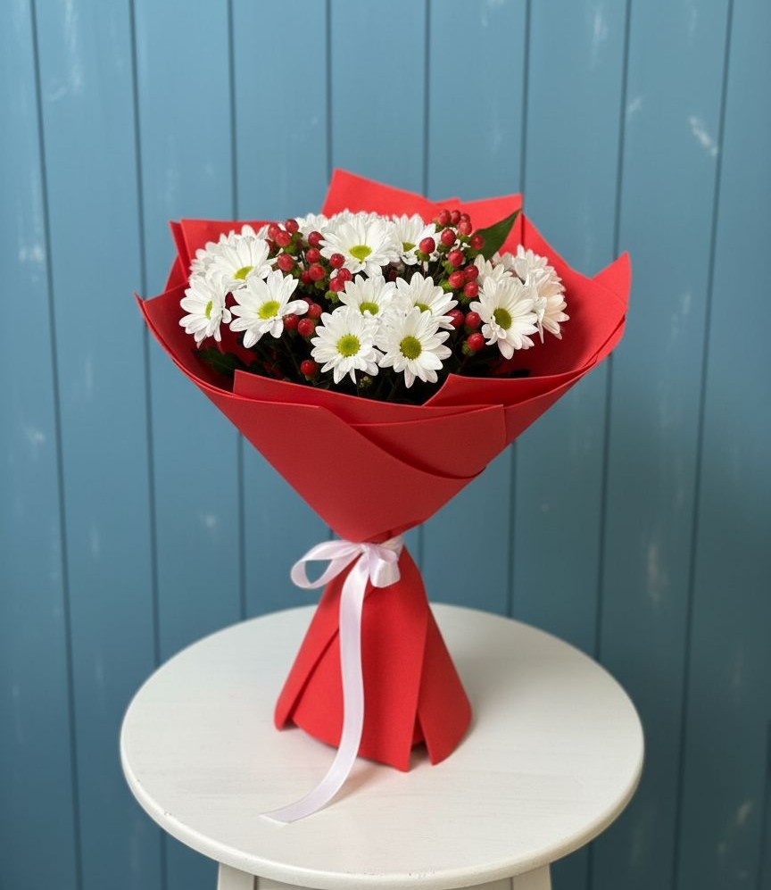 Букет цветов из: Хризантемы в Петропавловской Республики Чечня