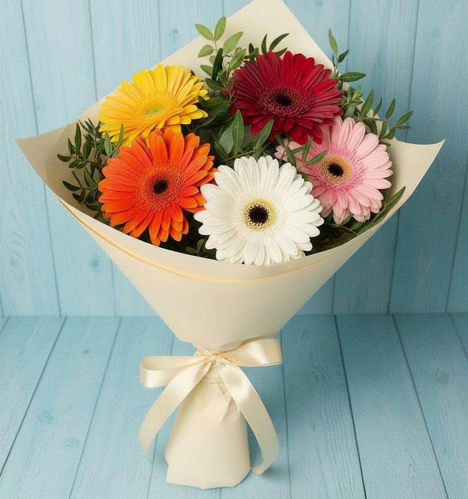 Букет цветов из: Герберы в Петропавловской Республики Чечня