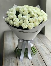Букет 35 Белых роз #REPLACE_PRED# Петропавловской Республики Чечня