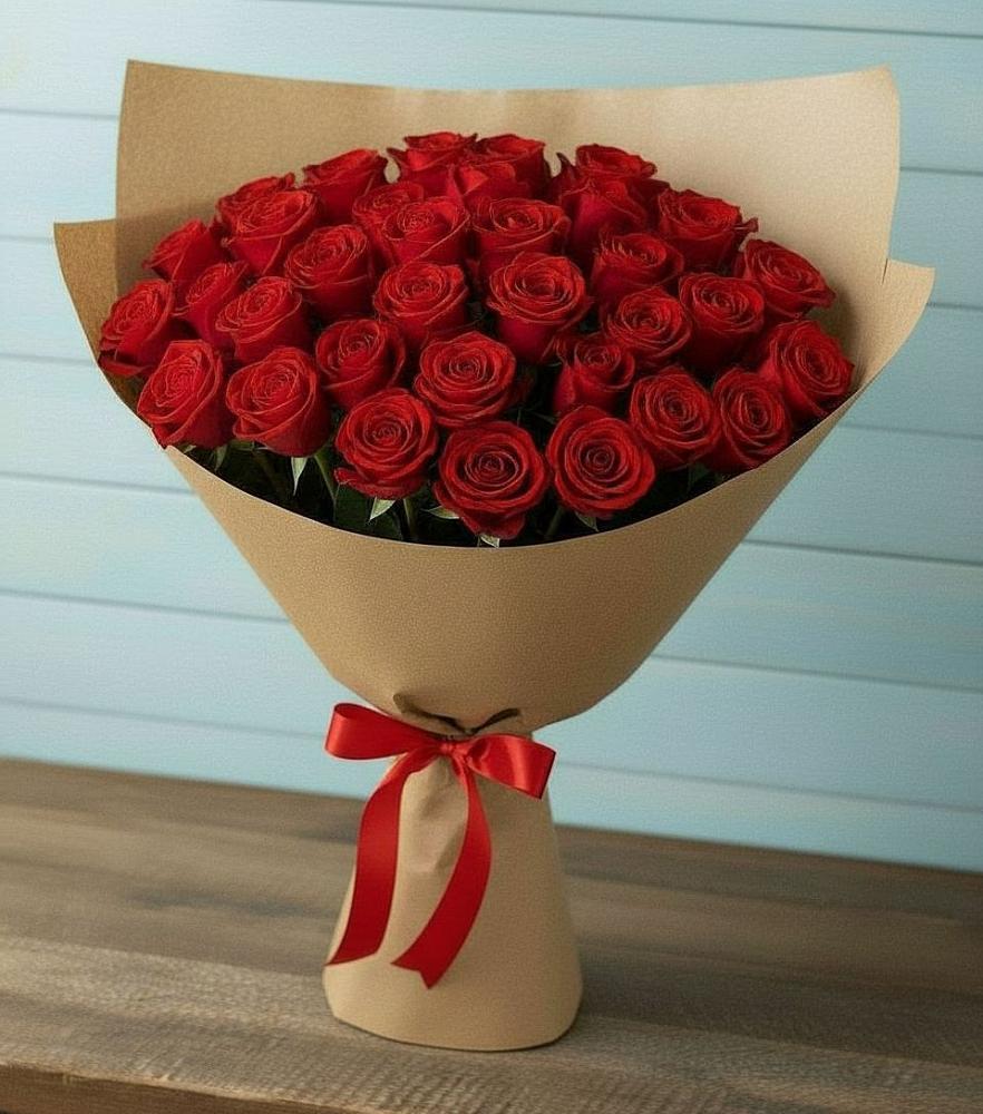 Букет Красные розы Милано в Петропавловской Республики Чечня