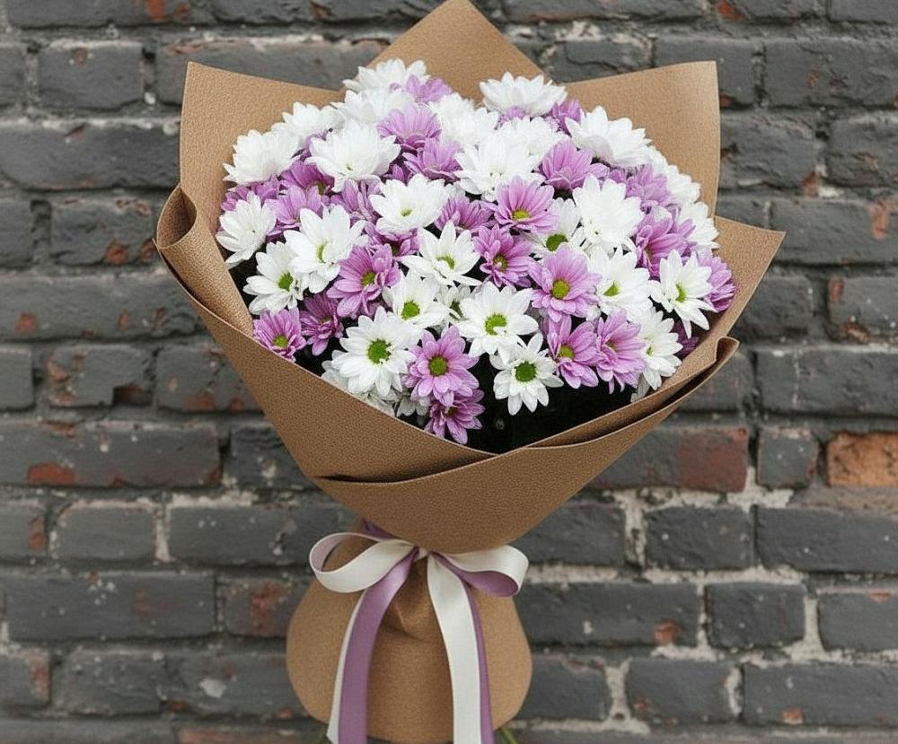 Букет цветов из: Хризантемы в Петропавловской Республики Чечня