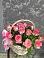 Цветочная композиция из Розы в корзине в Петропавловской Республики Чечня