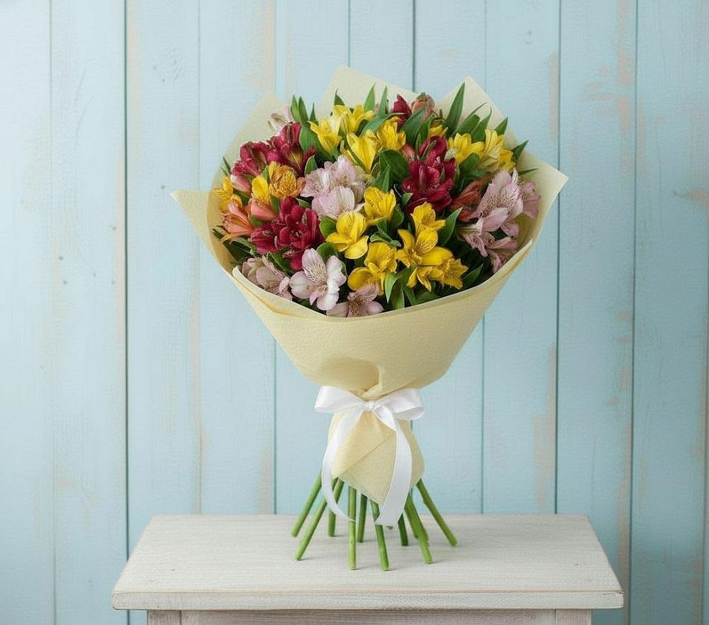 Букет цветов из: Альстромерии в Петропавловской Республики Чечня