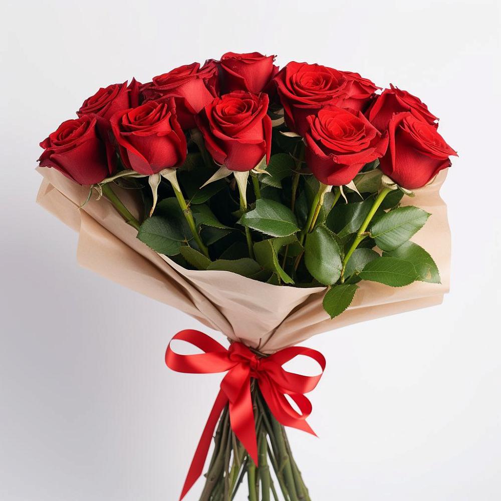 Букет 11 Красных роз Эдлесс Лав в Петропавловской Республики Чечня